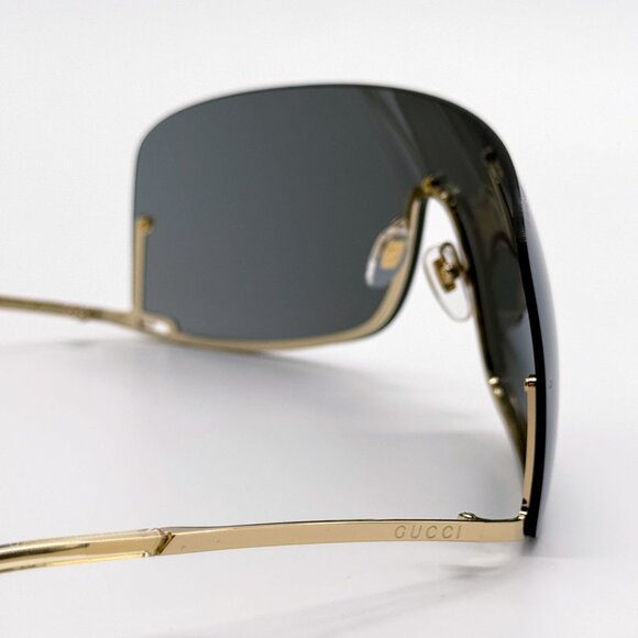 NEW GUCCI GG1560S 001 SHIELD GOLD UNISEX SUNGLASSES GUCCI main image 4